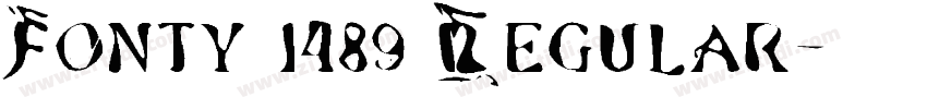 Fonty 1489 Regular字体转换 Fonty 1489 Regular字体转换